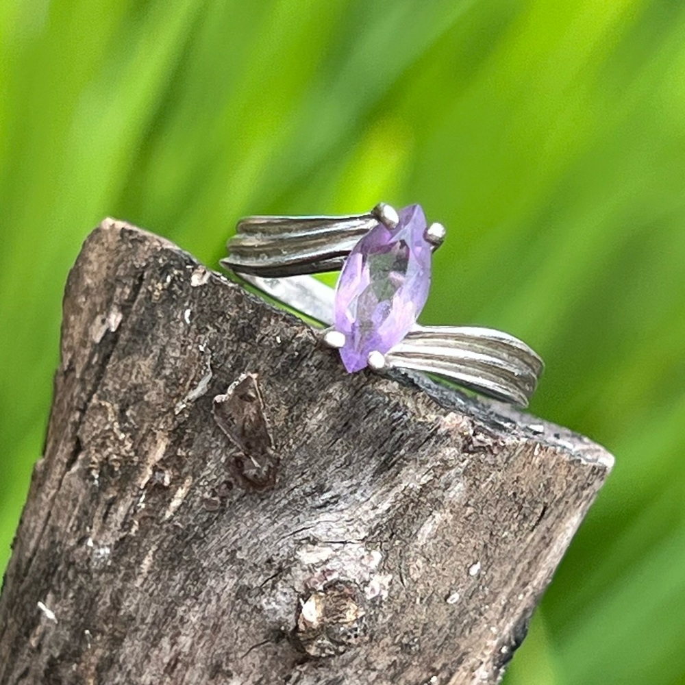 Vintage Sterling Silver RDC Amethyst Ring – Size 6.75